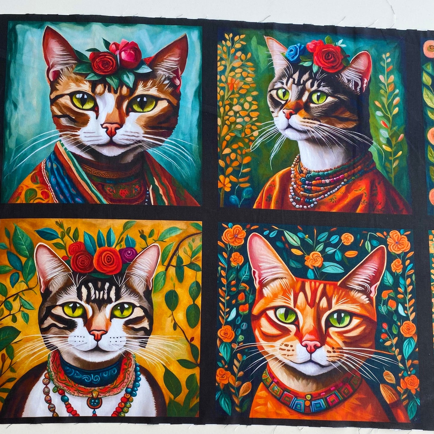 PANEL MAČKE - 8 SLIKE - 100% pamuk