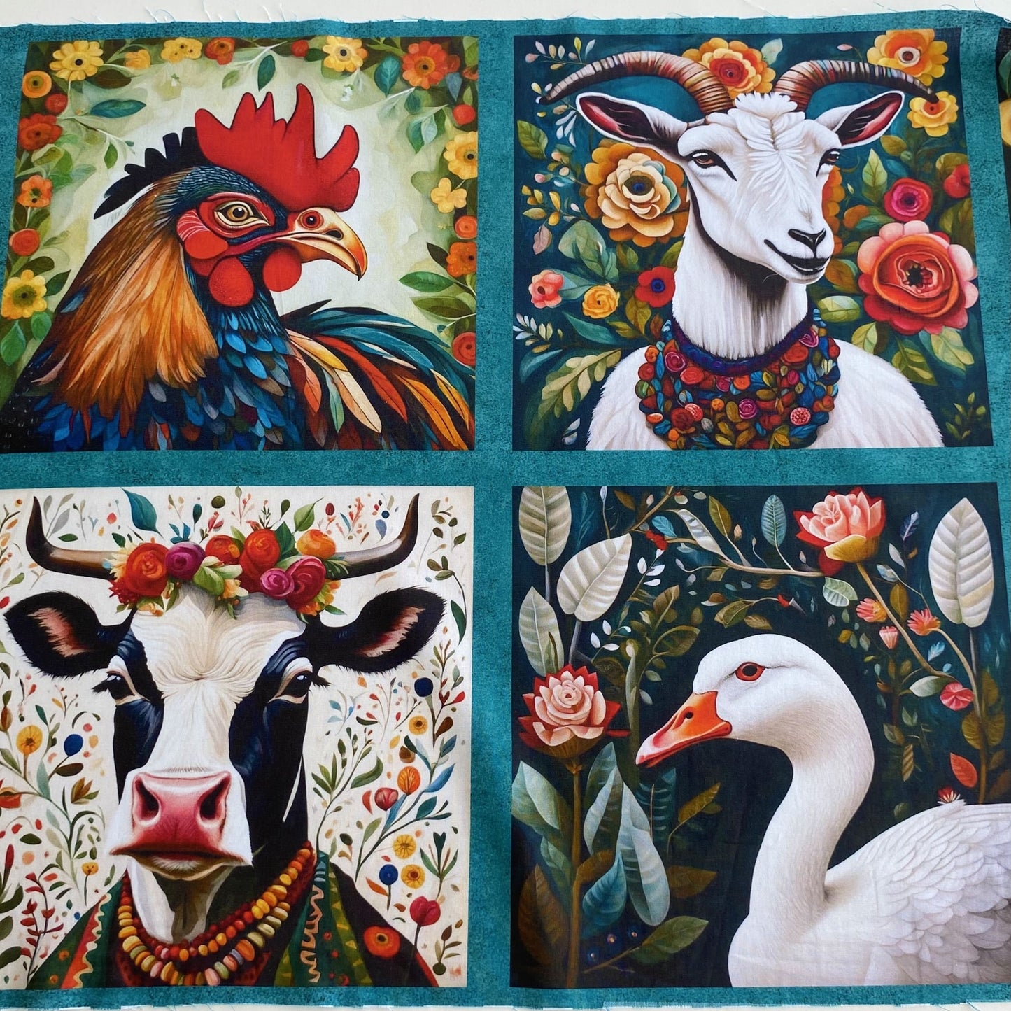 PANEL VILLAGE 8 SLIKE - 100% pamuk