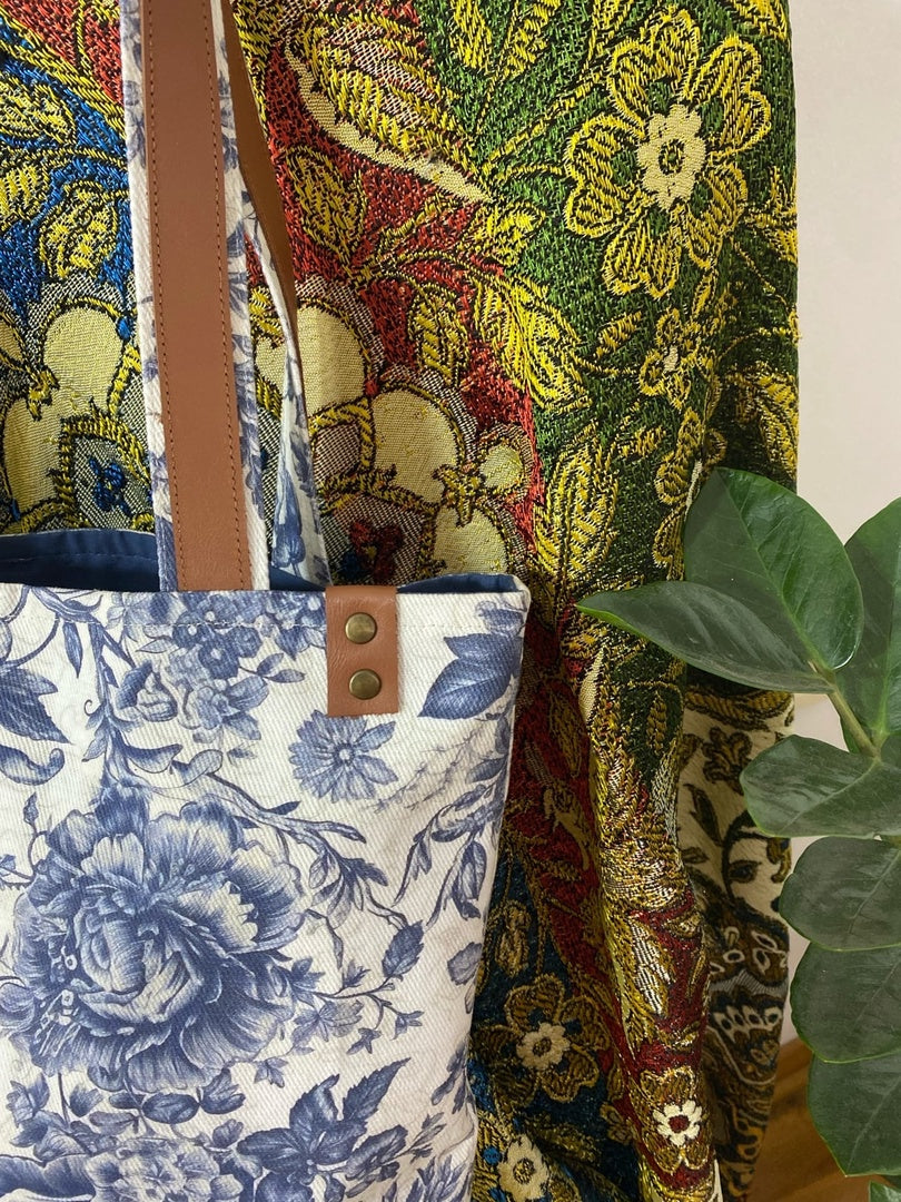 TOTE BAG, Toile de Jouy