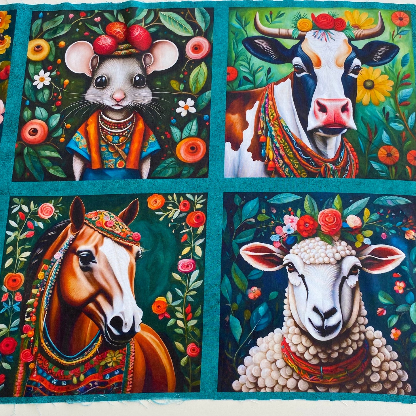 PANEL VILLAGE 8 SLIKE - 100% pamuk