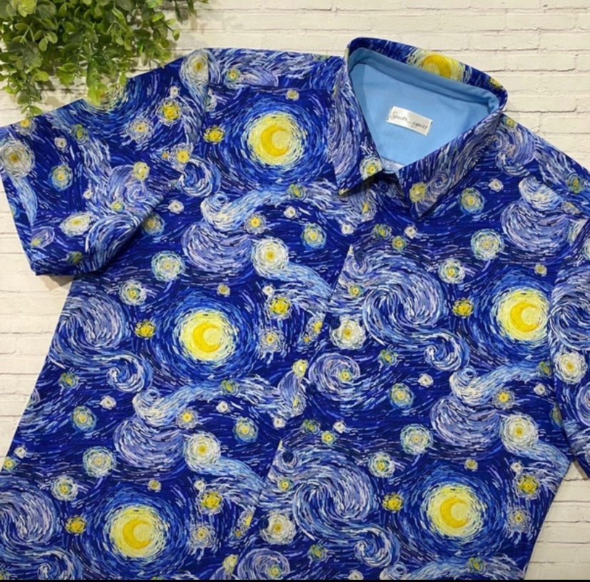 VAN GOGH, STAR NIGHT - 100% pamuk