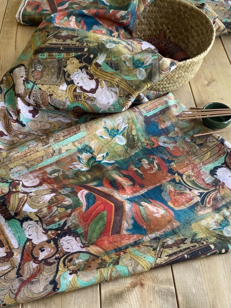 DUNHUANG FRESCO, 100% pamuk