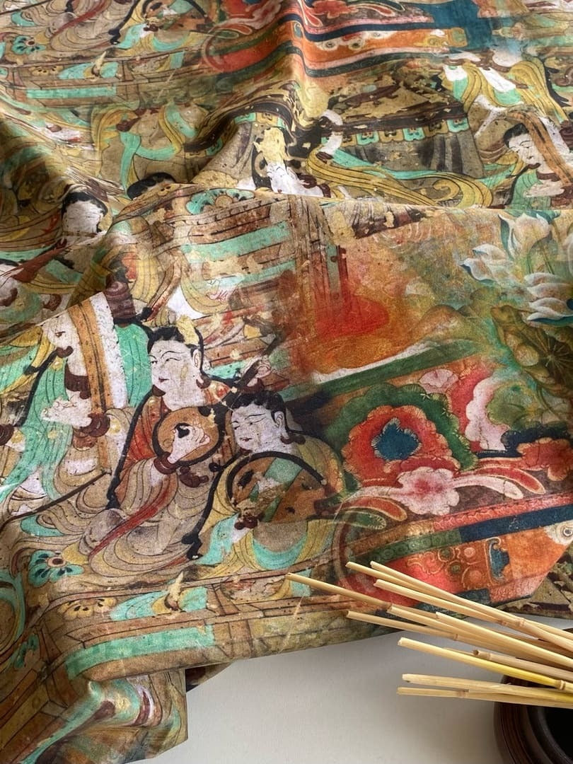 DUNHUANG FRESCO, 100% pamuk