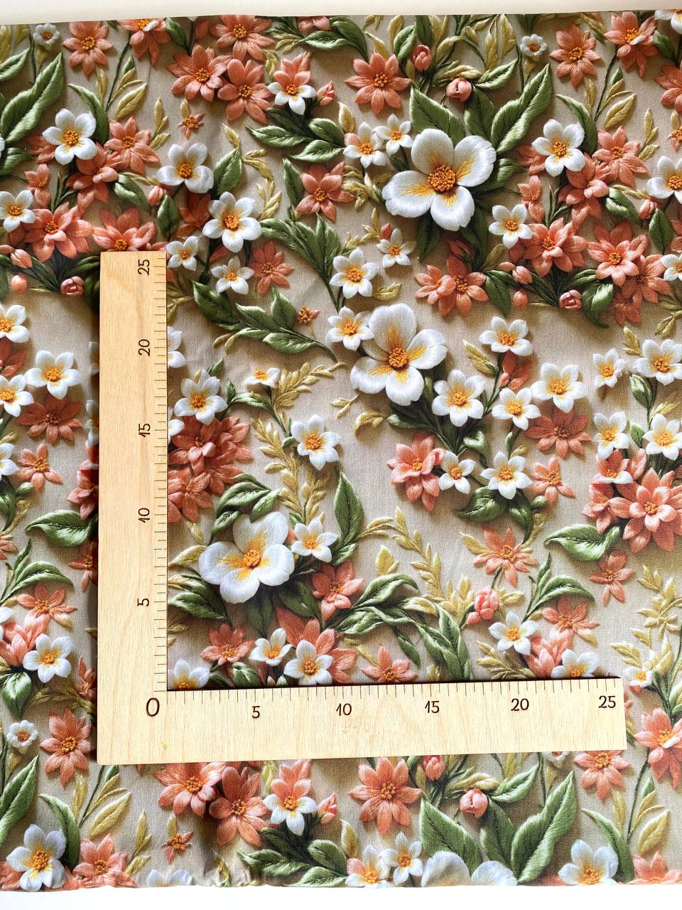 3D FLOWERS- 100% pamuk
