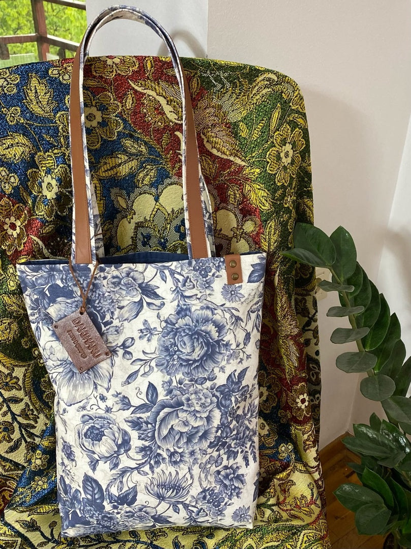 TOTE BAG, Toile de Jouy