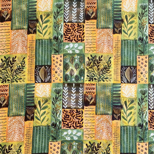 BOTANIC PATCHWORK, 100% pamuk