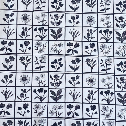 Tkanine za šivenje - CVETNE KOCKICE