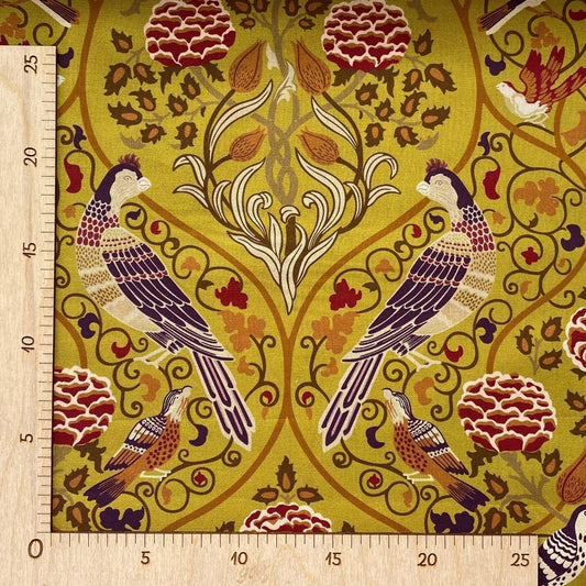 Seasons by May, William Morris, mustard, 100% pamuk