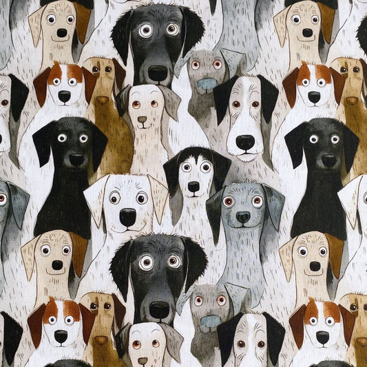 FUNNY DOGS, 100% pamuk