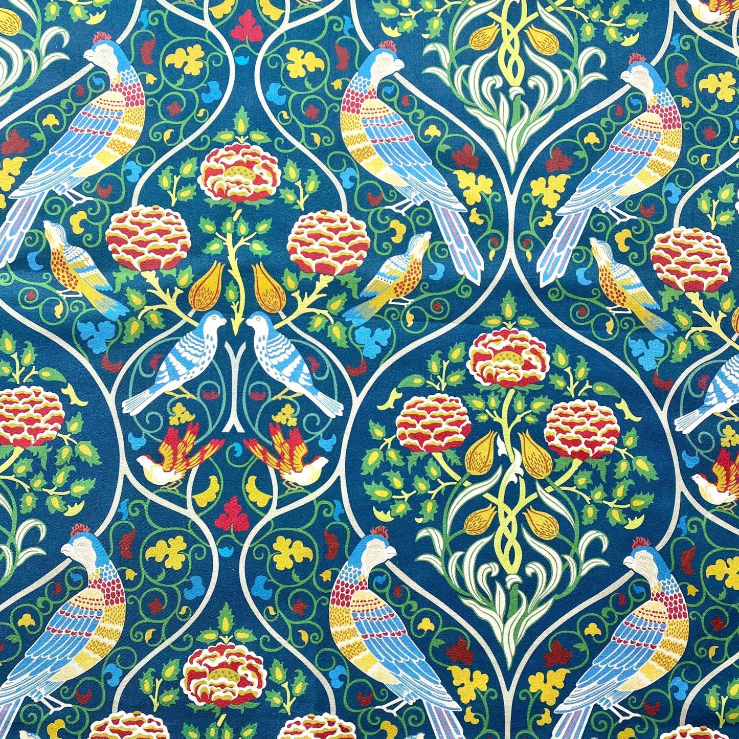 Seasons by May, William Morris, blue, 100% pamuk