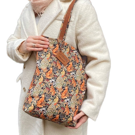 WILLIAM MORRIS, TOTE BAG - FOX
