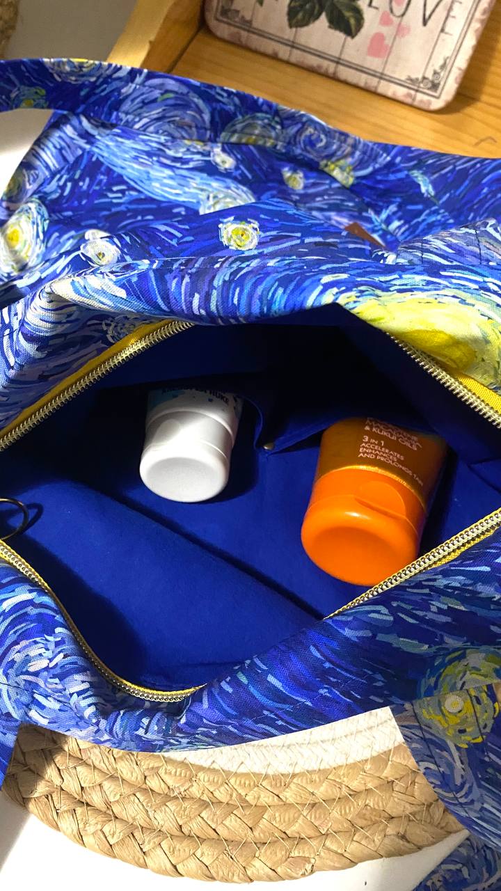 VAN GOGH, STAR NIGHT - SET TORBA I NESESER