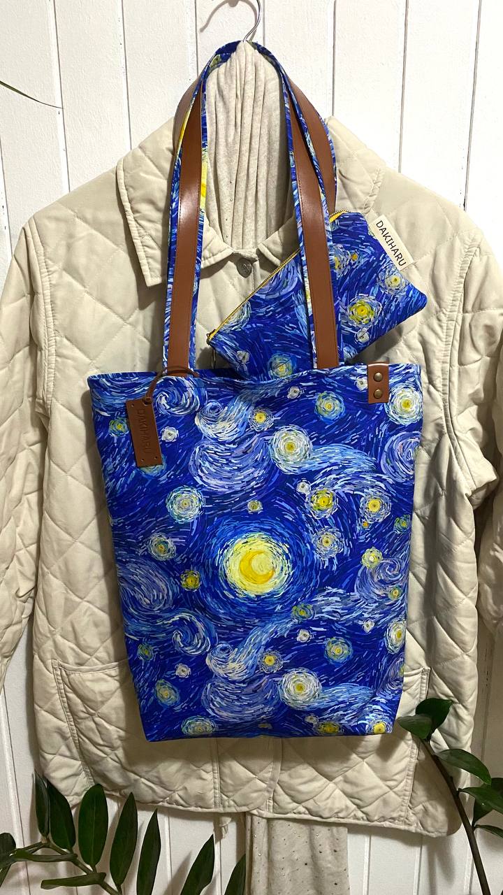 VAN GOGH, STAR NIGHT - SET TORBA I NESESER