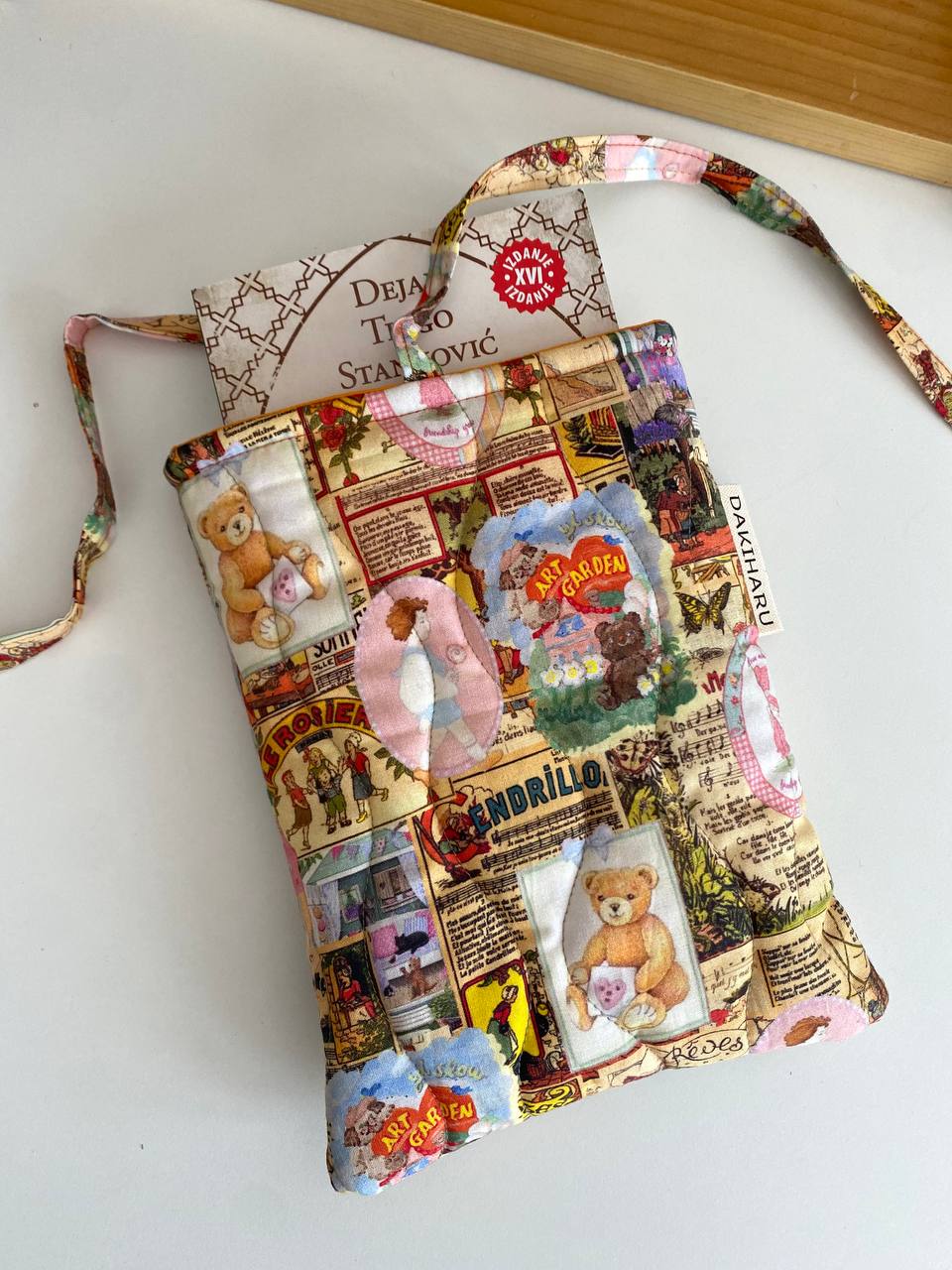 FUTROLA ZA KNJIGE - VINTAŽ, MEDVEDIĆ