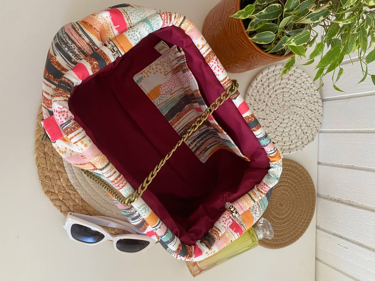 TORBA, APSTRAKTNE PRUGE,  MODEL POUCH